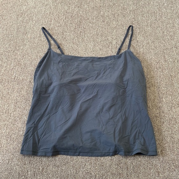 SKIMS Tops - SKIMS Fits Everybody Cami Graphite Gray Square Neck Camisole TP-CAM-9421 4X NWT